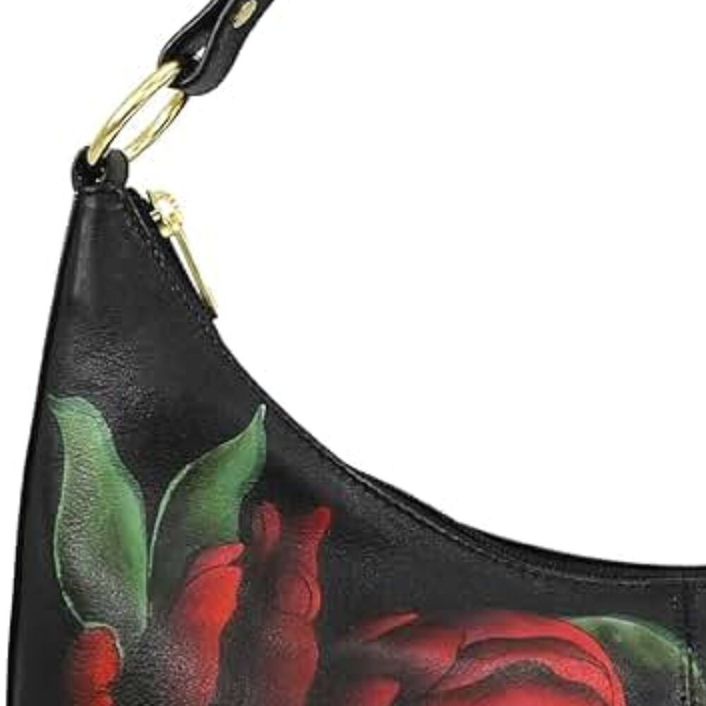 Anuschka Women's Original Hand-Painted Genuine Leather Ruched Hobo NEW Dust Bag - Picture 6 of 8